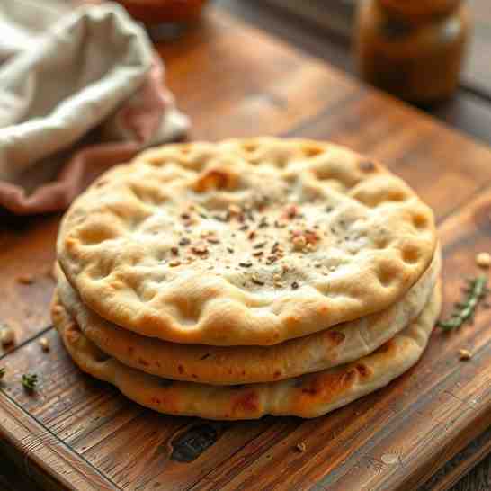Kurdish Flatbread (Khubz) - Easy Pita Bread Recipe